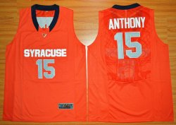 Syracuse Orange Camerlo Anthony 15 NCAA Authentic Basketball Jersey - Orange