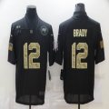 Nike Tampa Bay Buccaneers #12 Tom Brady black camo Salute To Service Limited Jersey-BD