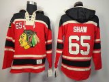 Chicago Blackhawks SHAW 65# Red hockey jerseys