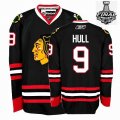 2013 NHL Stanley Cup Chicago Blackhawks #9 Bobby Hull Black Jersey