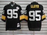 Pittsburgh Steelers #95 Greg Lloyd Black NFL Throwback Jersey