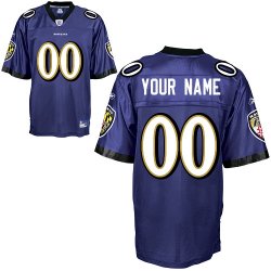 Baltimore Ravens Customized Personalized Team Color Jerseys