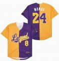 LEGEND MAMBA YELLOW PURPLE BRYANT 8-24 SPLIT SPLIT JERSEY 01