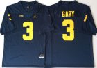 Jordan Brand Michigan Wolverines #3 Gary Blue college football jersey-PNS