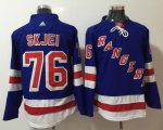 Adidas New York Rangers #76 Brady Skjei blue hockey jersey