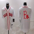 Nike Boston Red Sox blank white majestic baseball Jersey 02