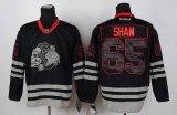 Reebok Chicago Blackhawks SHAW 65# black ice nhl Jersey