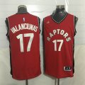 Toronto Raptors #17 Jonas Valanciunas red Stitched NBA Jerseys