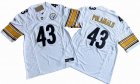 Pittsburgh Steelers 43# Troy Polamalu white Nike Vapor F.U.S.E. Limited Jersey