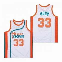 Flint Tropics #33 Jackie Moon white basketball Jersey-sg