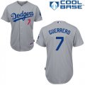 Custom Los Angeles Dodgers #7 Alex Guerrero gray mlb jerseys