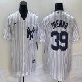 Nike New York Yankees #39 Jose Trevino white majestic baseball Jerseys-BD