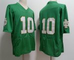 Notre Dame Fighting Irish #10 Sam Hartman green college football jerseys-XST 01