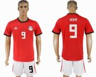 2018 World Cup Egypt team #9 KOKA red soccer jersey home