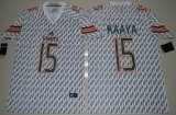 2016 Miami Hurricanes Brad Kaaya 15 College Football Jerseys - White gray