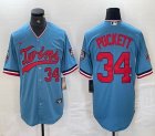 Nike Minnesota Twins #34 Kirby Puckett Skyblue majestic baseball jersey-BD