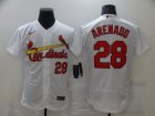 St. Louis Cardinals Nolan Arenado white Flexbase Authentic Collection Jersey-BD