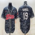 Nike 49ers #19 Deebo Samuel gray camo baseball jerseys Joint name-BD