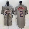 Nike Houston Astros #2 Alex Bregman gray majestic baseball jerseys Joint name -BD 02