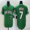 2023 World Cup Mexico #7 Julio Urias green majestic baseball jerseys 23