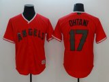 Los Angeles Angels #17 Shohei Ohtani red majestic baseball jersey-BD