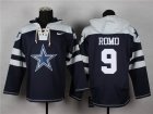 Nike Dallas Cowboys 9 Tony Romo blue nfl Hooded Sweatshirt