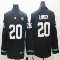 Jacksonville Jaguars #20 Ramsey black nike Color Rush Limited Long Sleeves Jersey