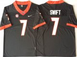 Georgia Bulldogs #7 Swift black College Football Color Rush Limited Jersey