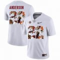 Custom Alabama Crimson Tide #22 Ryan Anderson white College Color Rush Limited Jerseys