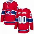 Custom Adidas Montreal Canadiens red hockey jersey