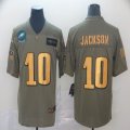 Philadelphia Eagles #10 DeSean Jackson green gold Nike Camo 2019 Salute to Service Limited Jersey