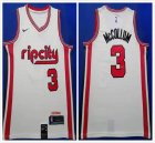 Nike Portland Trail Blazers #3 C.J. McCollum beige NBA Jersey city version -HL