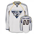 Reebok Nashville Predators Customized White Road Authentic Man NHL Jersey