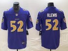 Baltimore Ravens #52 Ray Lewis Purple gold Nike Color Rush Limited Jersey-BD