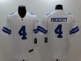 Nike Dallas Cowboys #4 Dak Prescott White Color Rush Limited Jersey