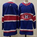 Adidas Montreal Canadiens blank blue nhl hockey jerseys -PD