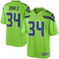 Seattle Seahawks #34 Thomas Rawls Nike Green Color Rush Limited Jersey