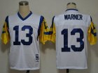 Kurt Warner St. Louis Rams #13 White throwback NFL Jerseys