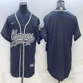 Nike San Diego Chargers blank black baseball jerseys Joint name-BD