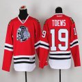 Youth Chicago Blackhawks Jonathan Toews 19# red Ice Hockey jerseys