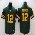 Nike Green Bay Packers #12 Aaron Rodgers green Color Rush Limited Jersey-BD