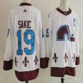 Adidas Quebec Nordiques #19 Joe Sakic white hockey jerseys-PD