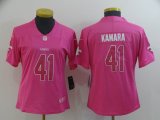 Nike New Orleans Saints #41 Alvin Kamara pink women Color Rush Limited Jerseys