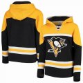 Custom Adidas Pittsburgh Penguins black yellow personality Ice Hockey Hooded Sweatshirt