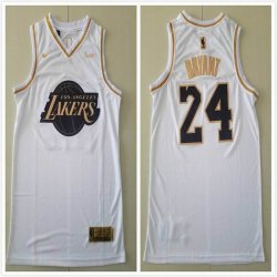 Los Angeles Lakers #24 Kobe Bryant white nba basketball jersey-TY