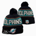 2024 Miami Dolphins black green white NFL Sports Cuffed Knit Hats