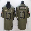 Nike Oakland Raiders #13 Hunter Renfrow green 2021 Salute to Service Limited Jersey