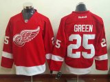 Detroit Red Wings #25 Mike Green red ice hockey jersey