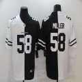 Nike Denver Broncos #58 Von Miller white black split Color Rush Limited Jersey -BD