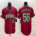 2023 World Cup Mexico #56 Randy Arozarena red majestic baseball jerseys 19